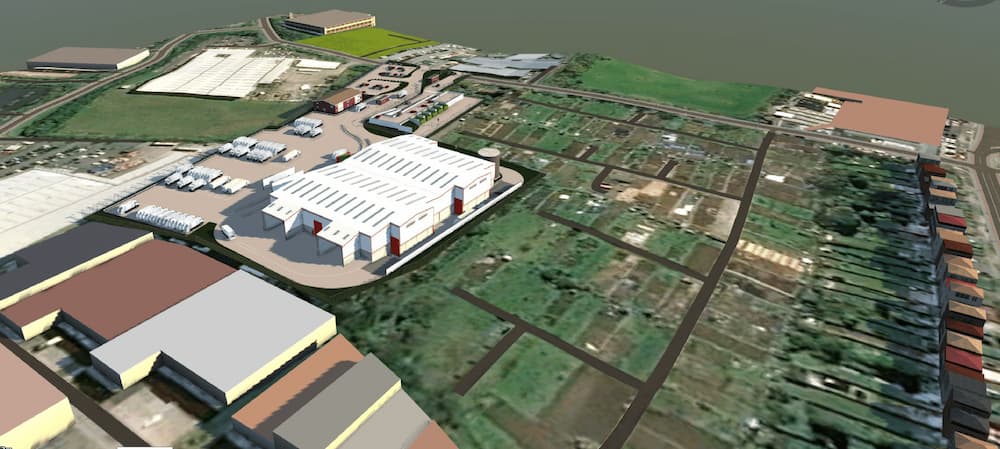 Image of factories representing Commercial and Industrial Sector
