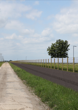 Graphics of Burwell Solar Farm